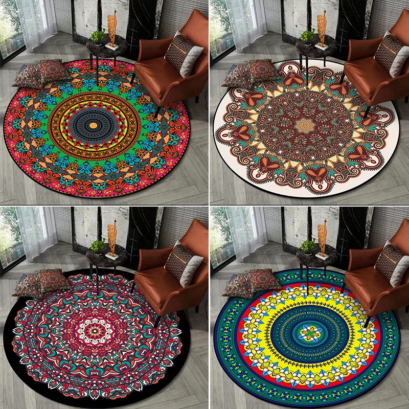 Bohemian 3D Carpet colorful mandala flower rugs ethnic living room bedroom chair round kids room home non-slip mat sofa carpet
Bohemian 3D Carpet colorful mandala flower rugs ethnic living room bedroom chair round kids room home non-slip mat sofa carpet