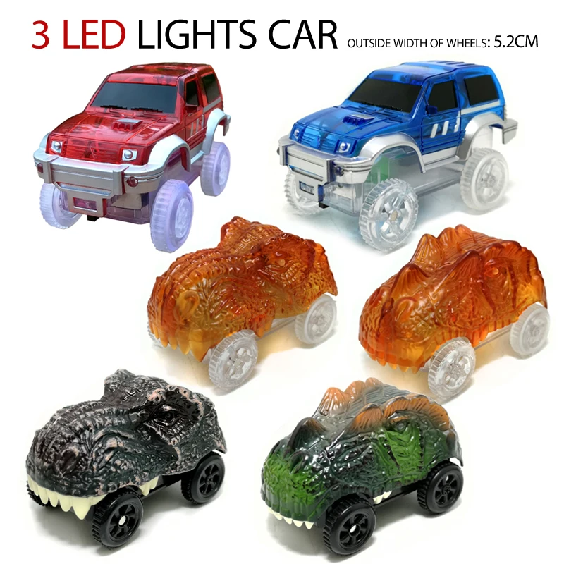 rail racing track car,dinosaur LED lamp electronic car, toy cars, parts, car track,with flashing lights kids toys car gifts
rail racing track car,dinosaur LED lamp electronic car, toy cars, parts, car track,with flashing lights kids toys car gifts
