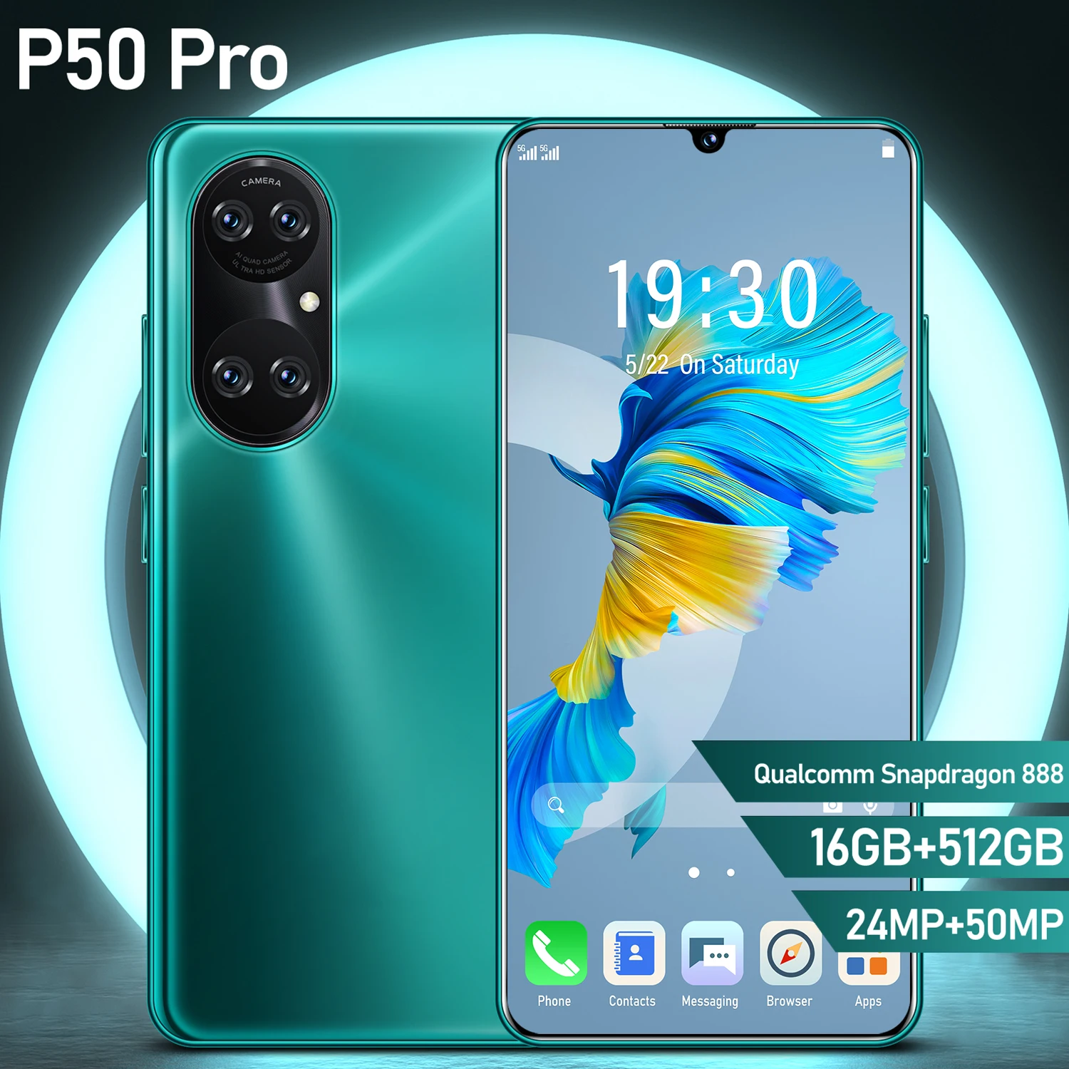 Globle Version P50Pro 6.7Inch Cellphone 7000mAh Drop Screen 16+512GB Smartphone 24MP+50MP Face Unlock 5G Dual SIM+SD Mobilephone 
Globle Version P50Pro 6.7Inch Cellphone 7000mAh Drop Screen 16+512GB Smartphone 24MP+50MP Face Unlock 5G Dual SIM+SD Mobilephone