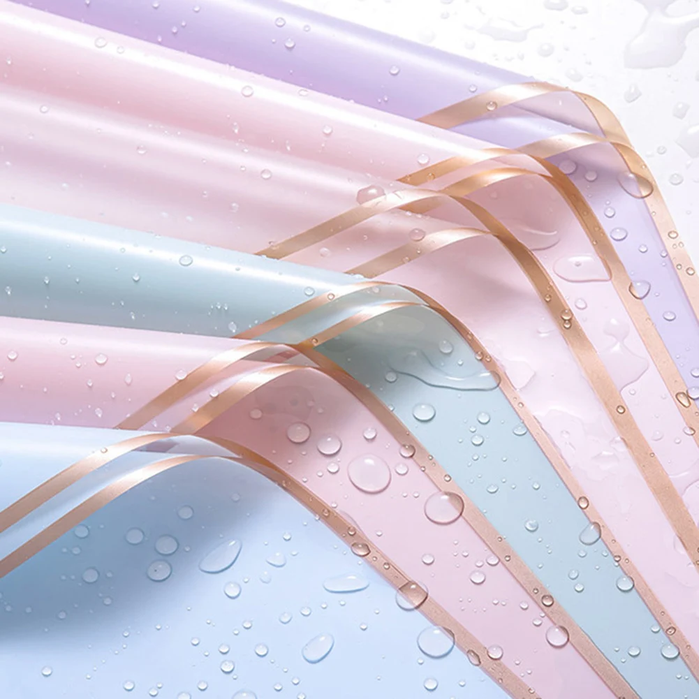 20pcs Golden Border Rose Flower Wrapping Paper Korean Style Half Transparent Gift Wrap Florist Bouquet All Occasions Waterproof
20pcs Golden Border Rose Flower Wrapping Paper Korean Style Half Transparent Gift Wrap Florist Bouquet All Occasions Waterproof