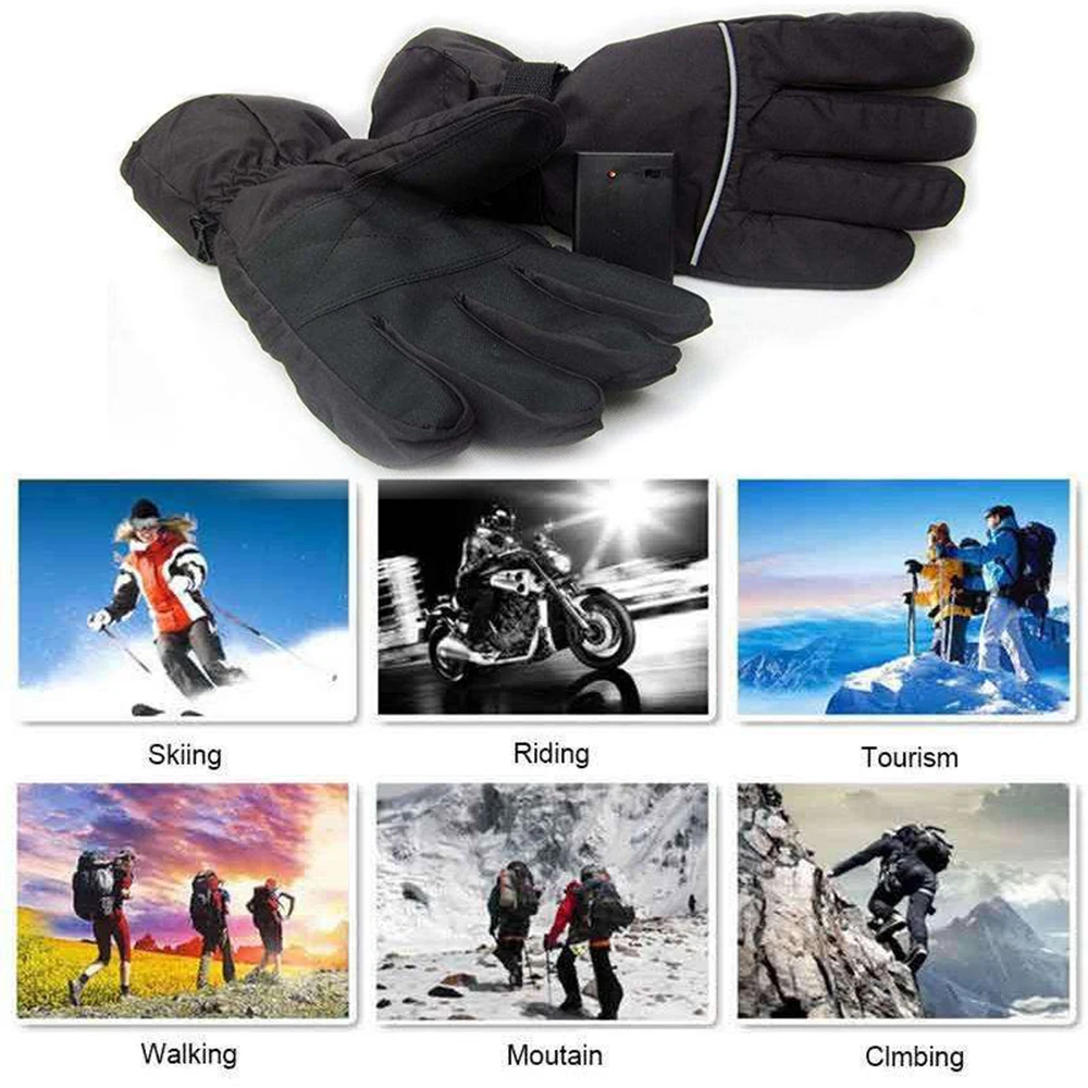 Full Fingers Riding Gloves Winter Heated Gloves Windproof Warm Electric Heated Skiing Gloves Battery Powered Winter Gloves
Full Fingers Riding Gloves Winter Heated Gloves Windproof Warm Electric Heated Skiing Gloves Battery Powered Winter Gloves
