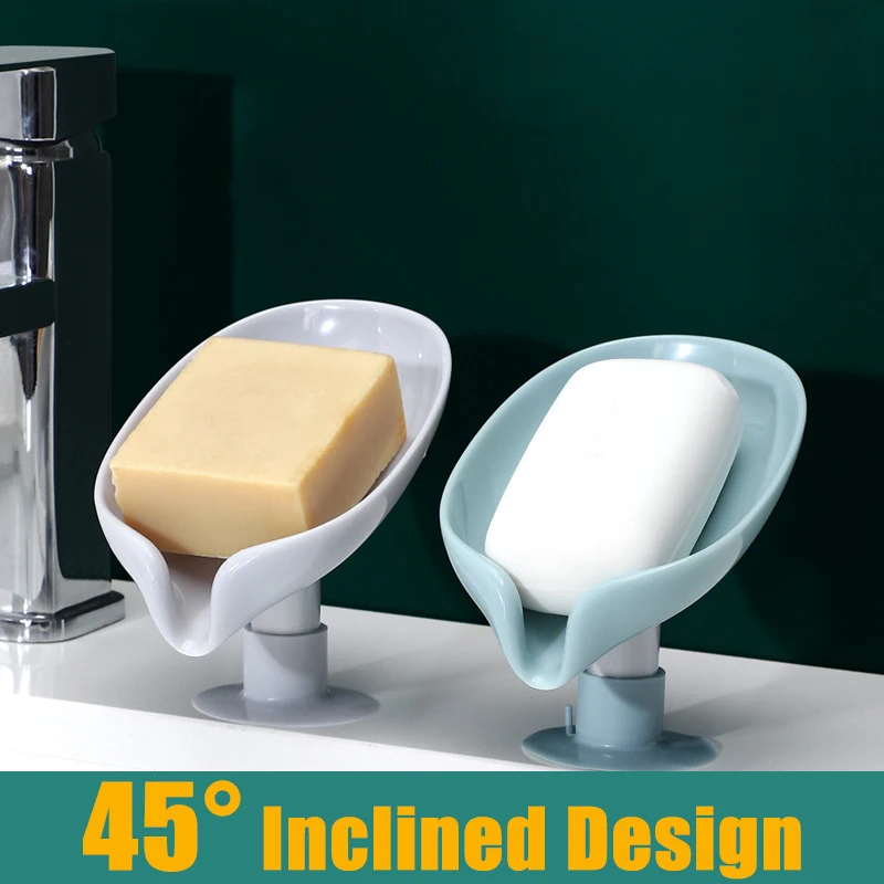 Leaf Shaped Soap Holder Shower Soap Shelf Bath Soap Box Vertical Suction Cup Laundry Soap Dish Storage Tray Bathroom Supplies
Leaf Shaped Soap Holder Shower Soap Shelf Bath Soap Box Vertical Suction Cup Laundry Soap Dish Storage Tray Bathroom Supplies