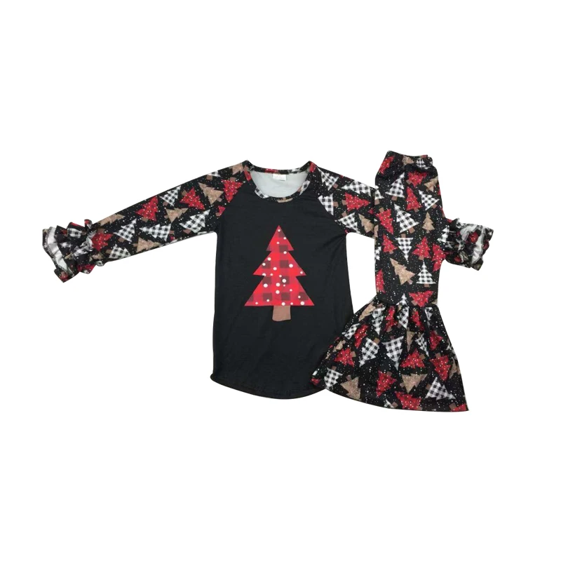 Children' clothing sets Chiristamas tree prints kids outfits long sleeve ruffles design kids clothes
Children' clothing sets Chiristamas tree prints kids outfits long sleeve ruffles design kids clothes