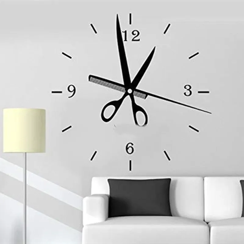 Scissors Comb Clock Pattern Wall Sticker Hair Salon Barbershop Window Decoration Removable Art Mural Vinyl Hairdresser Decals
Scissors Comb Clock Pattern Wall Sticker Hair Salon Barbershop Window Decoration Removable Art Mural Vinyl Hairdresser Decals