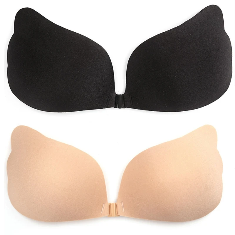 Женский бюстгальтер без бретелек в форме крыла клейкий Невидимый силиконовый чехол для сосков с передней пряжкой пуш-ап с открытой спиной м... 
Женский бюстгальтер без бретелек в форме крыла клейкий Невидимый силиконовый чехол для сосков с передней пряжкой пуш-ап с открытой спиной м...