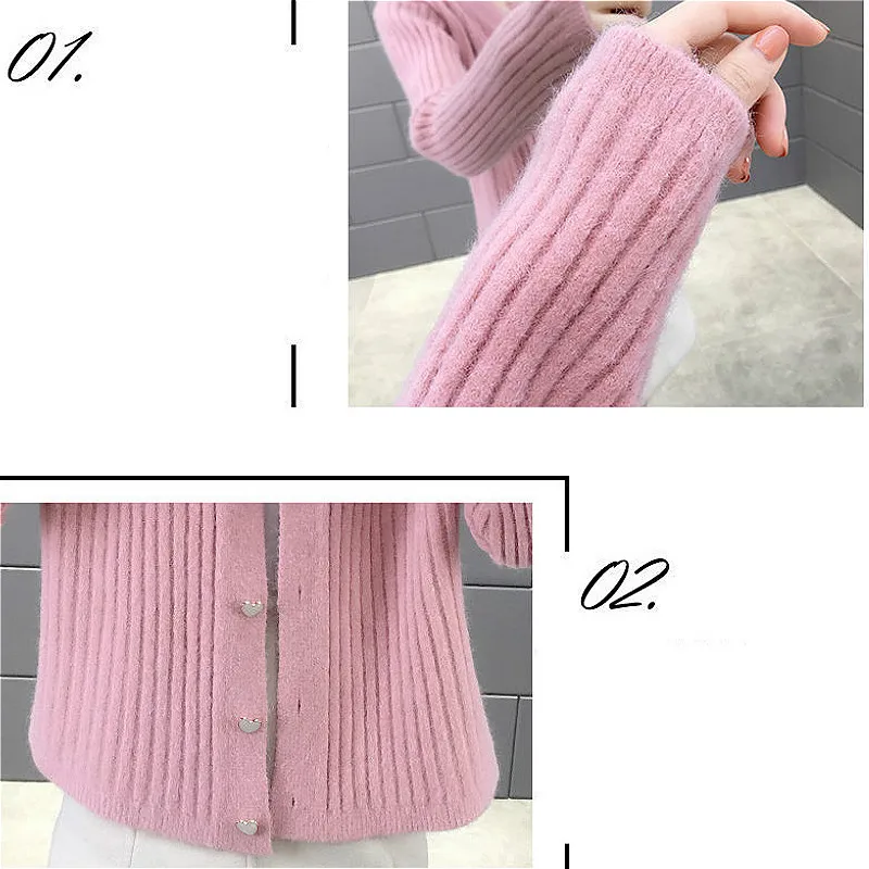 Sweaters Women Oversized Lady Cardigans Daily Chic All-match Pure V-Neck Knitting Button Fall 2020 New Cropped Popular 6colors
Sweaters Women Oversized Lady Cardigans Daily Chic All-match Pure V-Neck Knitting Button Fall 2020 New Cropped Popular 6colors