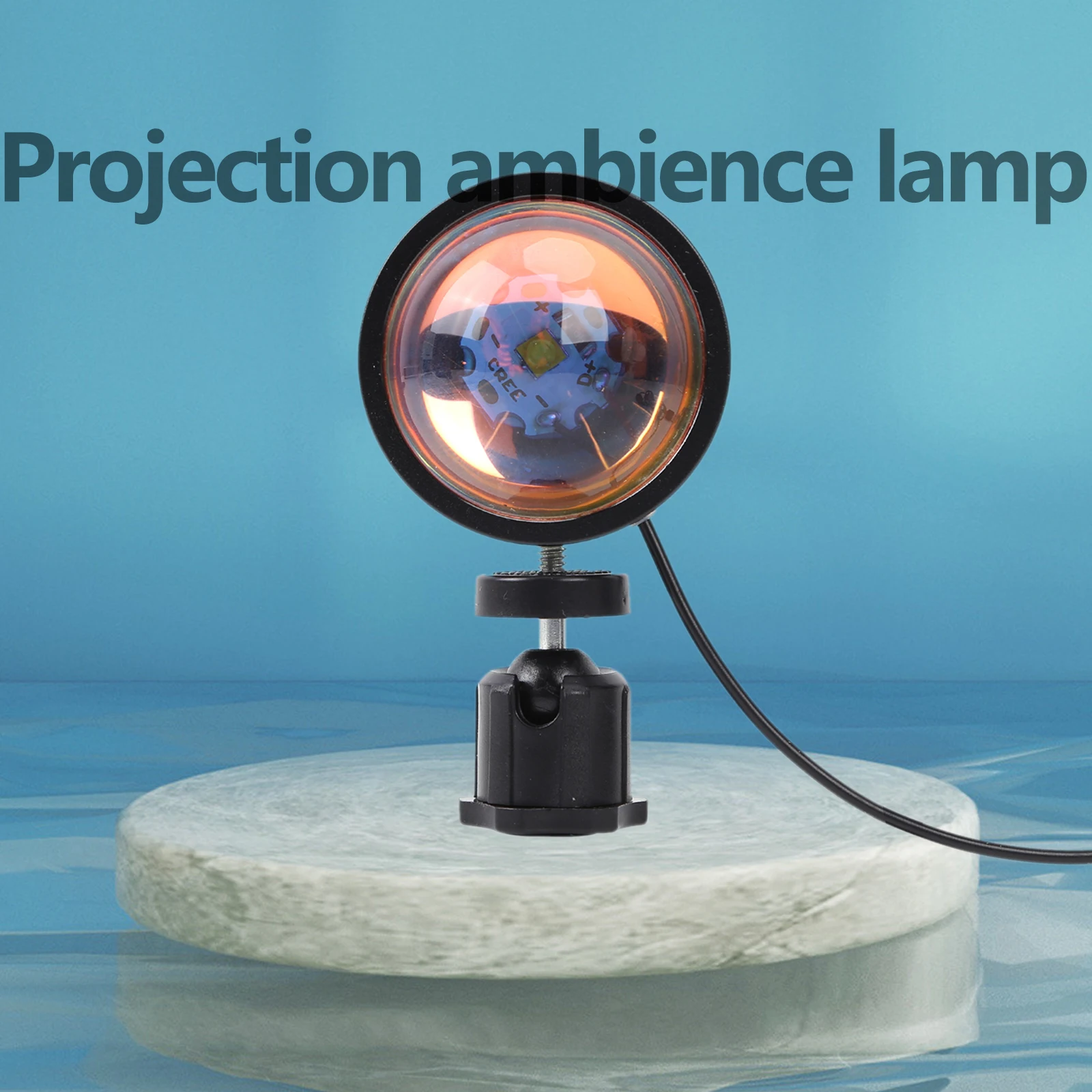 Sunset Rainbow Projection Lamp Romantic Visual Atmosphere Night Light LED 180 Degree Rotation Theme Home Decor For Photography
Sunset Rainbow Projection Lamp Romantic Visual Atmosphere Night Light LED 180 Degree Rotation Theme Home Decor For Photography