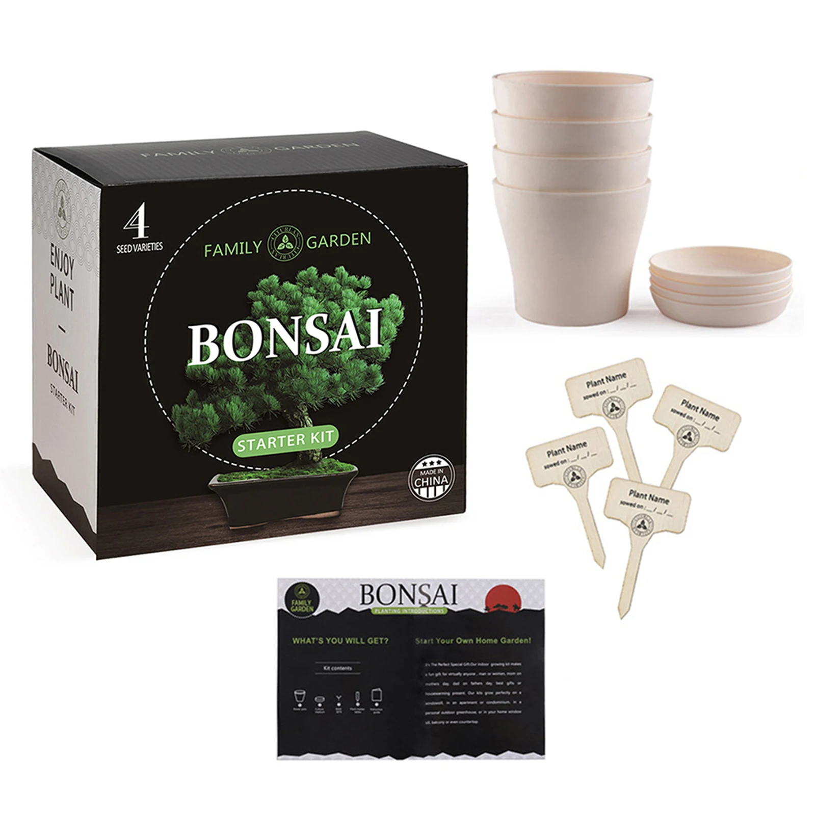 Crafts Adult Bonsai Tree Kit Tool Growing Plant DIY Germination Pot Kids Gifts Drip Tray Indoor Gardening Starter
Crafts Adult Bonsai Tree Kit Tool Growing Plant DIY Germination Pot Kids Gifts Drip Tray Indoor Gardening Starter