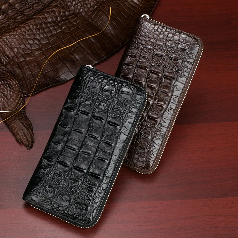 Thailand Crocodile leather clutch wallet for man Leisure business genuine leather Real leather long wallet Fashion casual
Thailand Crocodile leather clutch wallet for man Leisure business genuine leather Real leather long wallet Fashion casual
