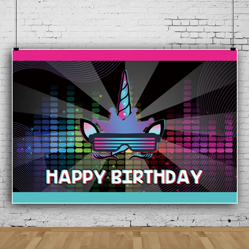 Cool Unicorn Colorful Disco Birthday Party Banner Backdrop Decor Newborn Baby Shower Photo Background Photo Shoot Photocall
Cool Unicorn Colorful Disco Birthday Party Banner Backdrop Decor Newborn Baby Shower Photo Background Photo Shoot Photocall