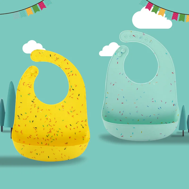 BPA бесплатные силиконовые водонепроницаемый детский нагрудник для кормления ребенка нагрудник с карманом в милый горошек мягкий Регулируе... 
BPA бесплатные силиконовые водонепроницаемый детский нагрудник для кормления ребенка нагрудник с карманом в милый горошек мягкий Регулируе...