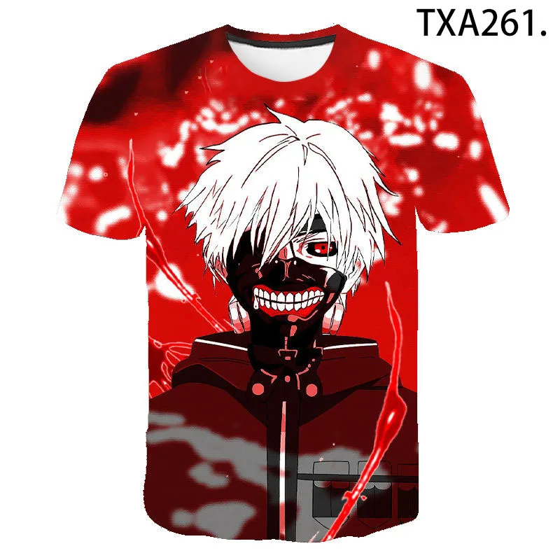 

3D T-shirt Tokyo Ghoul T shirt Men Women Children Blood Shirt Casual Ken Kaneki Print Japan Anime Tops Boy Girl Kids Tee Clothes