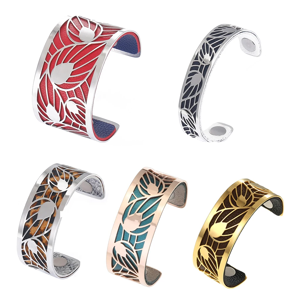 Cremo Love Cuff Leaf Bracelet 2021 Interchangeable Bracelets Reversible Leather Manchette Femme
Cremo Love Cuff Leaf Bracelet 2021 Interchangeable Bracelets Reversible Leather Manchette Femme