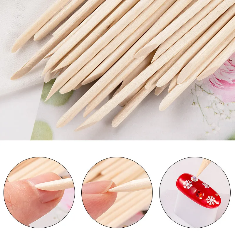100pcs/Set Cuticle Pusher Remover Nail Art Design Orange Wood Sticks Rhinestones Dotting Removal Manicure Pedicure Care Tools
100pcs/Set Cuticle Pusher Remover Nail Art Design Orange Wood Sticks Rhinestones Dotting Removal Manicure Pedicure Care Tools