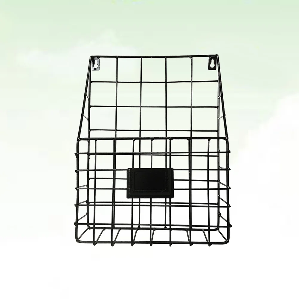 Nordic Wrought Iron Storage Basket Magazine Newspaper Storage Rack Wall Mount Home Decoration Office Debris Storage Basket (Blac
Nordic Wrought Iron Storage Basket Magazine Newspaper Storage Rack Wall Mount Home Decoration Office Debris Storage Basket (Blac