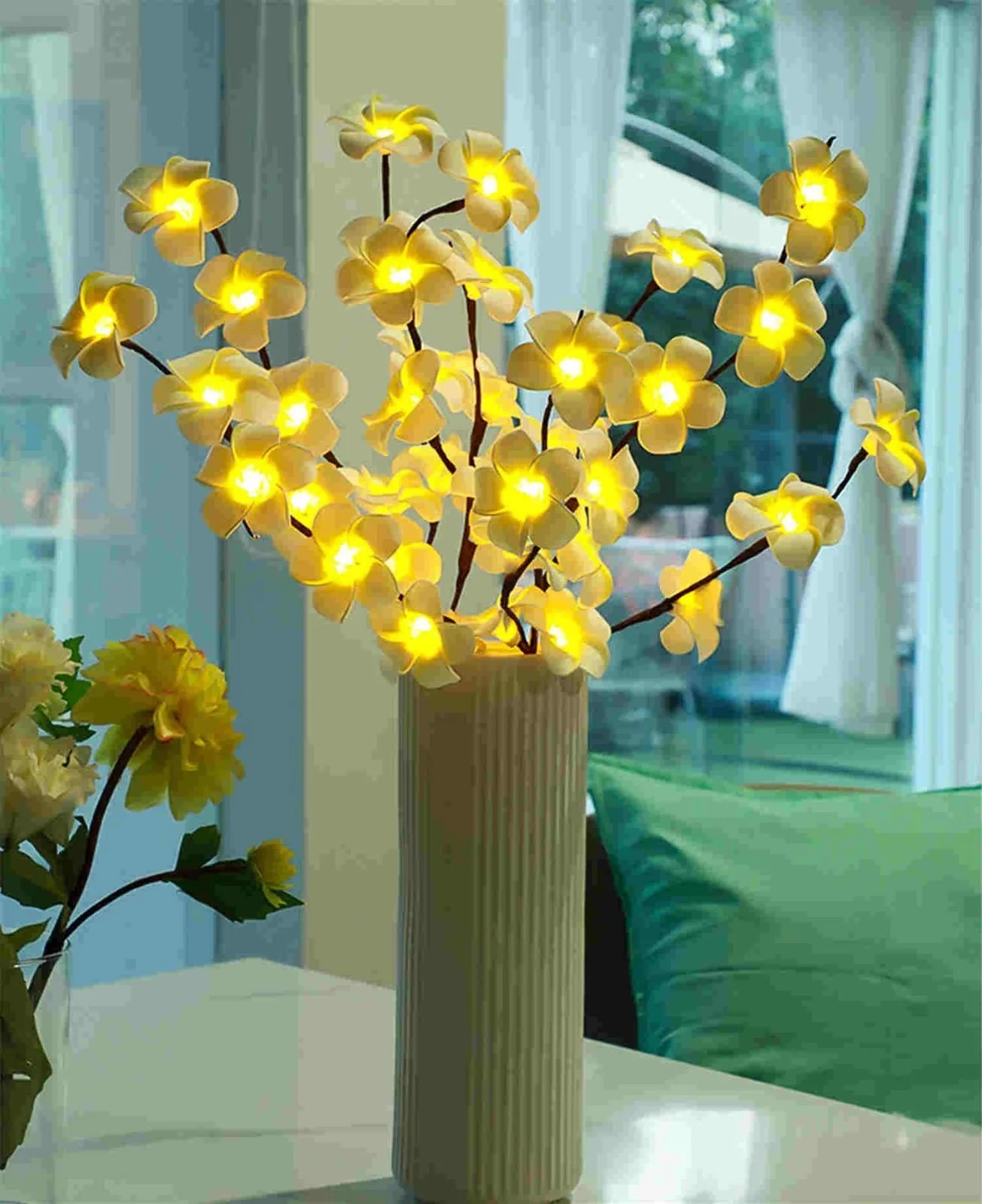 Искусственная ветка, 20 светодиодов, ночник, цветок, сказочные огни для украшения свадьбы, Дня Святого Валентина Вечерние 
Искусственная ветка, 20 светодиодов, ночник, цветок, сказочные огни для украшения свадьбы, Дня Святого Валентина Вечерние