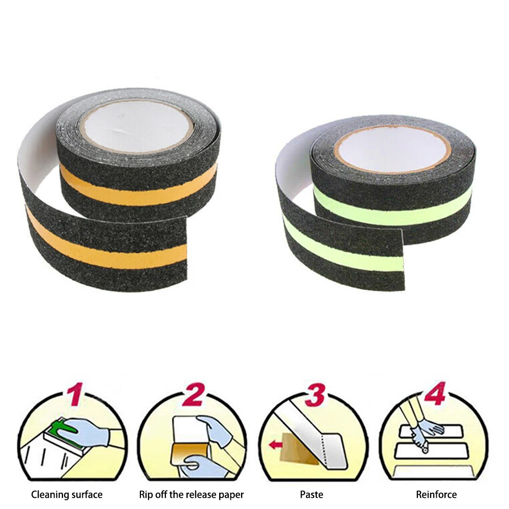 5M Floor Safety Luminous Strip Reflective Strip Non Skid Tape Adhesive Anti Slip Adhesive Stickers High Grip Glow In The Dark
5M Floor Safety Luminous Strip Reflective Strip Non Skid Tape Adhesive Anti Slip Adhesive Stickers High Grip Glow In The Dark