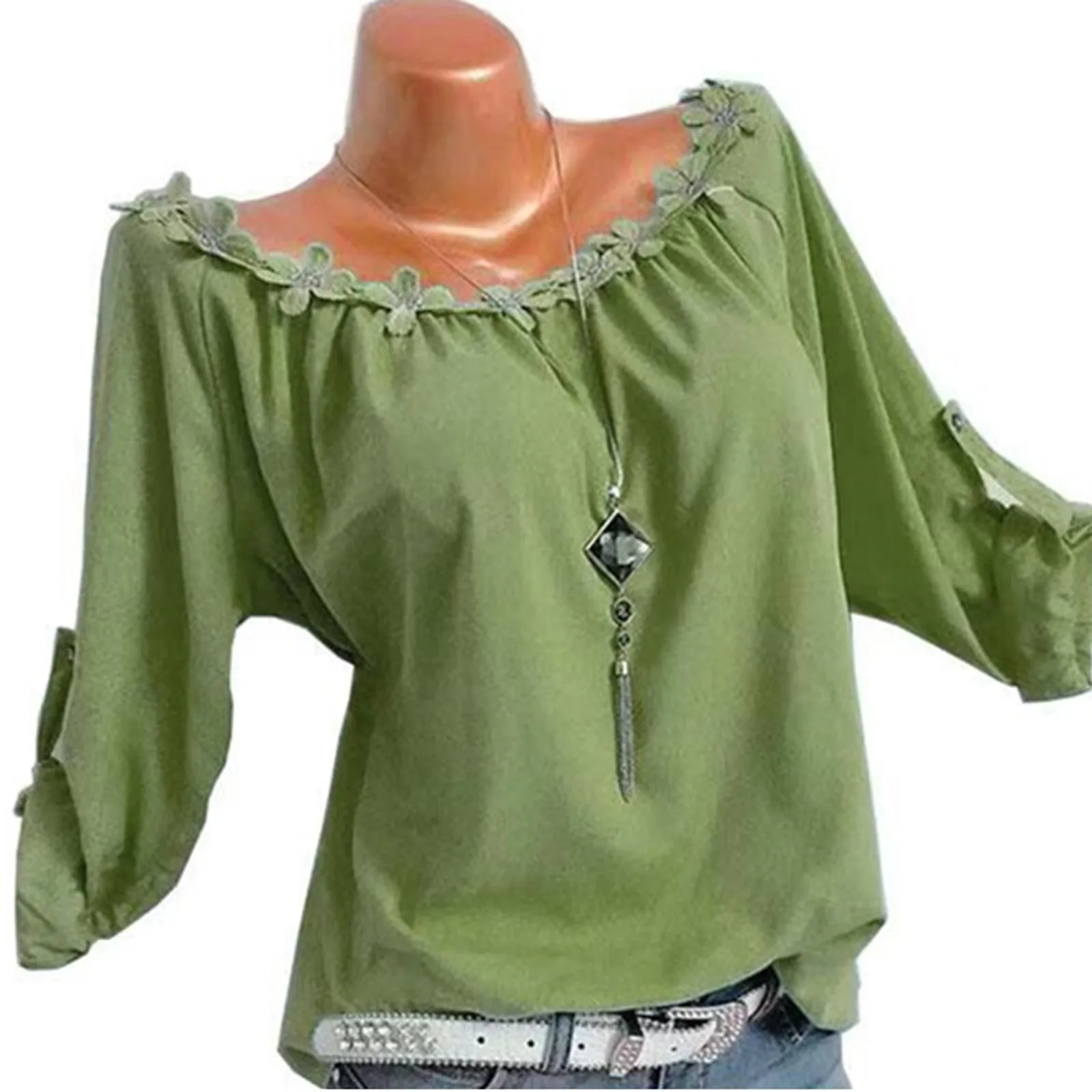 2021 Summer Clothes For Women Top Femme Solid Floral Blouses Loose Cold Shoulder Button Sleeve Shirt Tops Camisetas De Mujer
2021 Summer Clothes For Women Top Femme Solid Floral Blouses Loose Cold Shoulder Button Sleeve Shirt Tops Camisetas De Mujer