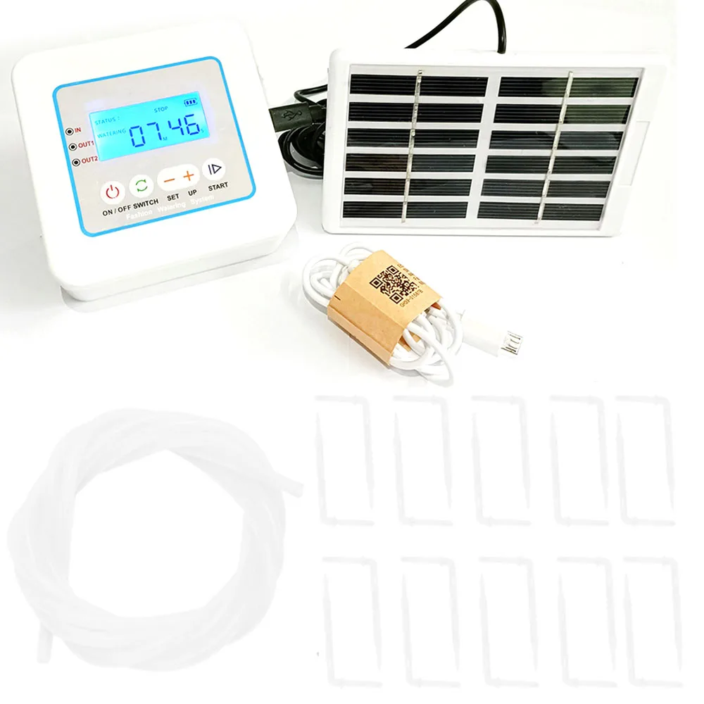 Digital LED Display Water Timer Intelligent Drip Irrigation Controller with Solar Panel for Automatic Garden Watering System
Digital LED Display Water Timer Intelligent Drip Irrigation Controller with Solar Panel for Automatic Garden Watering System