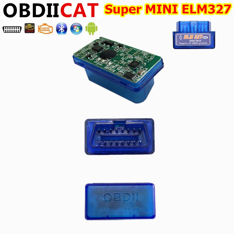 100pcs/lot Super Mini ELM327 Bluetooth OBD OBD2 Scanner ELM 327 OBDII For Multi-brands Version V2.1 Code Readers&Scan Tools DHL 
100pcs/lot Super Mini ELM327 Bluetooth OBD OBD2 Scanner ELM 327 OBDII For Multi-brands Version V2.1 Code Readers&Scan Tools DHL