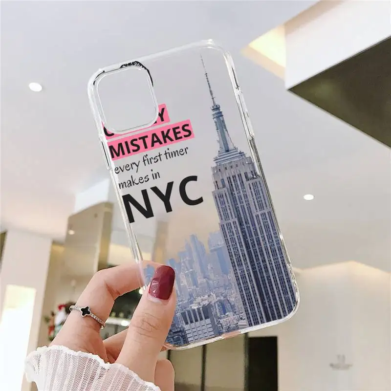 new york Phone Case Transparent soft For iphone 5 5s 5c se 6 6s 7 8 11 12 plus mini x xs xr pro max
new york Phone Case Transparent soft For iphone 5 5s 5c se 6 6s 7 8 11 12 plus mini x xs xr pro max