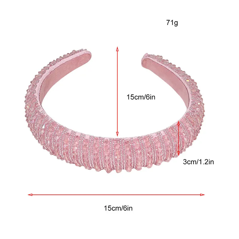 2021 Luxury Rhinestone Beaded Headband Women Thick Sponge Head Hoop Elegant Full Crystal Hairband Turban Female Hair Accessories 
2021 Luxury Rhinestone Beaded Headband Women Thick Sponge Head Hoop Elegant Full Crystal Hairband Turban Female Hair Accessories