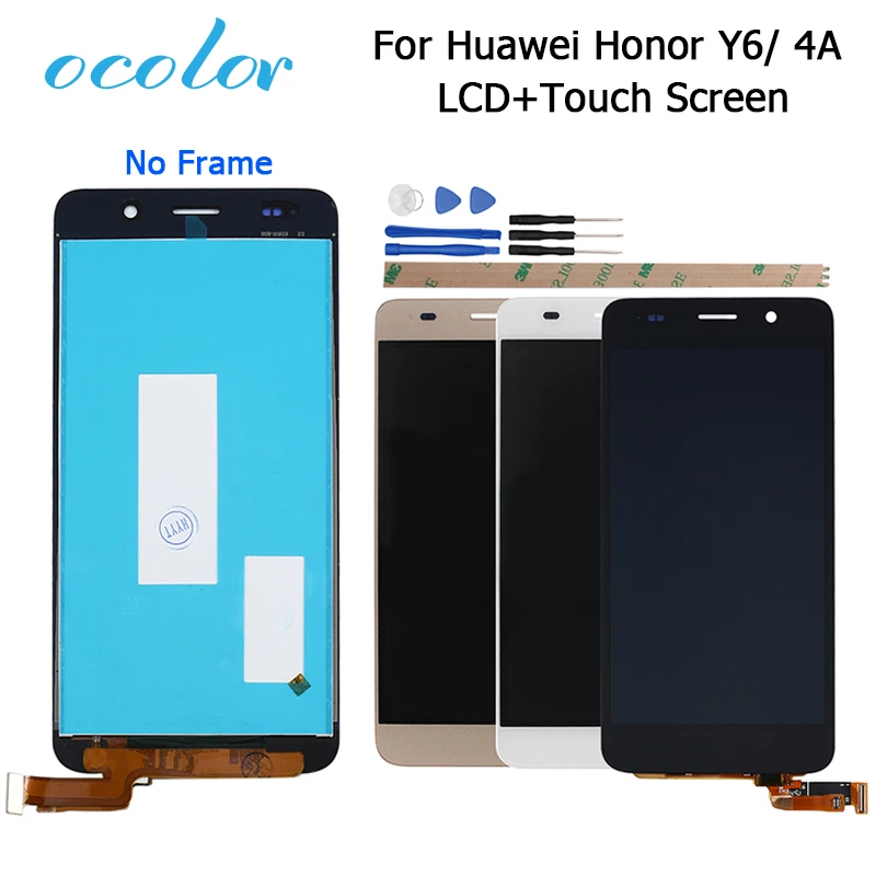 Сменный ЖК дисплей ocolor для Huawei Y6 4A сенсорный экран с цифровым преобразователем в