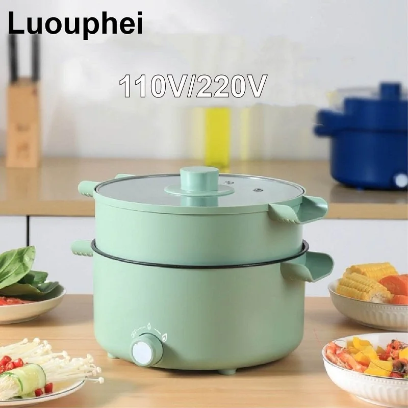 

110V/220V Multi-Function Household Electric Hot Pot Electric Wok Noodle Cooker Kitchen Tool Appliances 3L