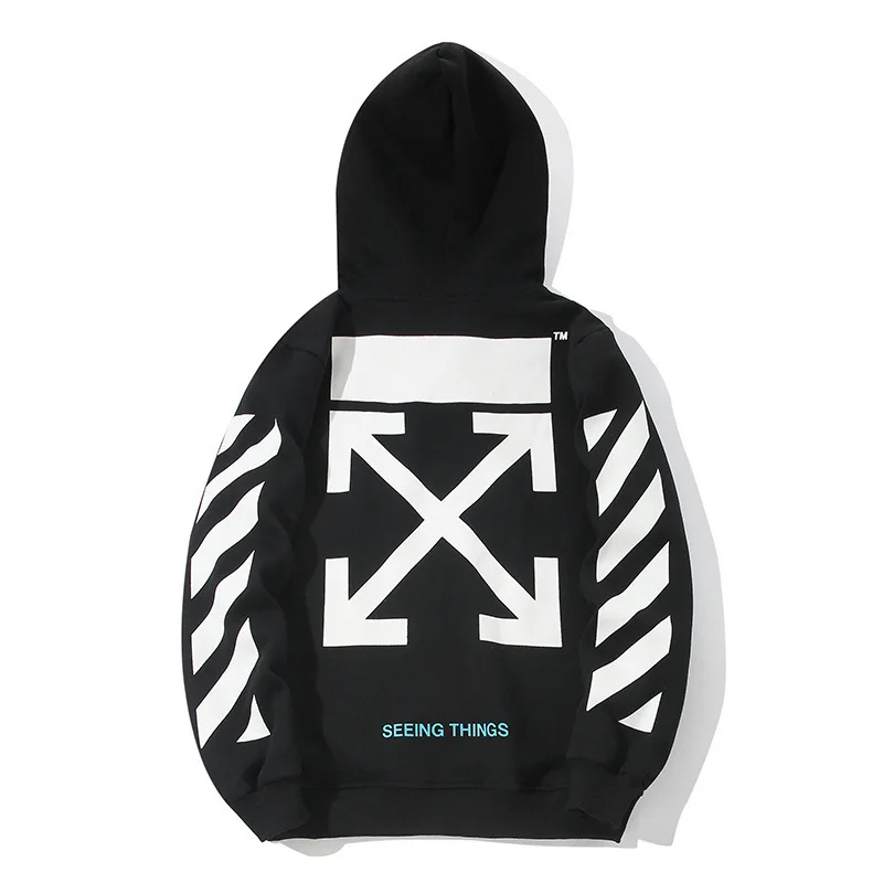 Autumn winter new Fleece Hoodie men's and women's same ow arrow print casual sweater
Autumn winter new Fleece Hoodie men's and women's same ow arrow print casual sweater
