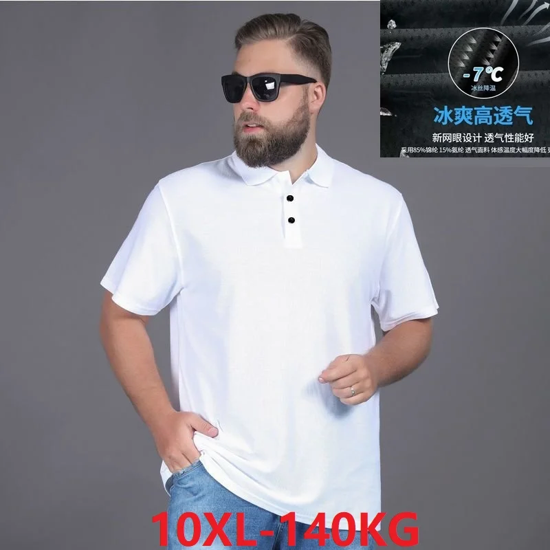 summer Men hole Breathable tshirt short sleeve large size 8XL 9XL 10XL elasticity Stretch tees fat tops turn down collar tshirt
summer Men hole Breathable tshirt short sleeve large size 8XL 9XL 10XL elasticity Stretch tees fat tops turn down collar tshirt