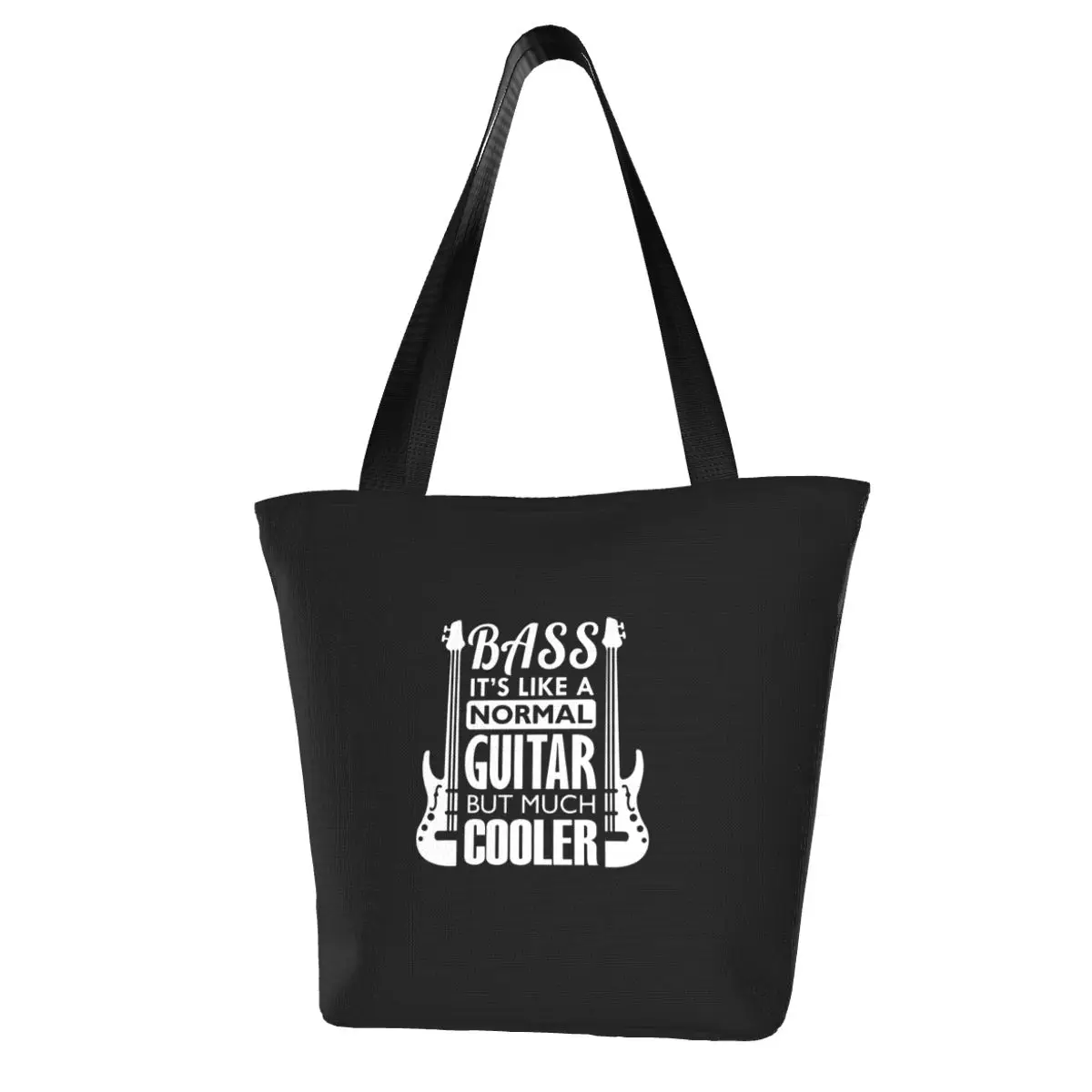 Electric Guitar Shopping Bag Reusable Polyester Streetwear Handbag Female Bulk Bags 
Electric Guitar Shopping Bag Reusable Polyester Streetwear Handbag Female Bulk Bags