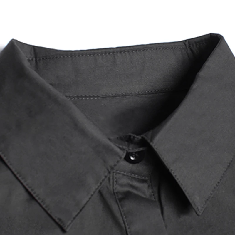 CHICEVER Fashion Shirts For Women Lapel Full Sleeve Patchwork Mesh Hit Color Designer Streetwear Long Blouse Female 2021 Clothes
CHICEVER Fashion Shirts For Women Lapel Full Sleeve Patchwork Mesh Hit Color Designer Streetwear Long Blouse Female 2021 Clothes