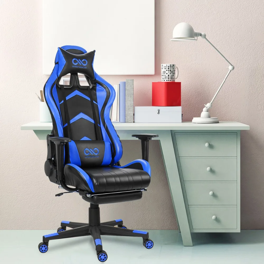 Office Gaming Chair WCG Computer Racing Gamer Ergonomic Leather Office Chair Recliner Adjustable Lift Swivel Armchair Footrest
Office Gaming Chair WCG Computer Racing Gamer Ergonomic Leather Office Chair Recliner Adjustable Lift Swivel Armchair Footrest