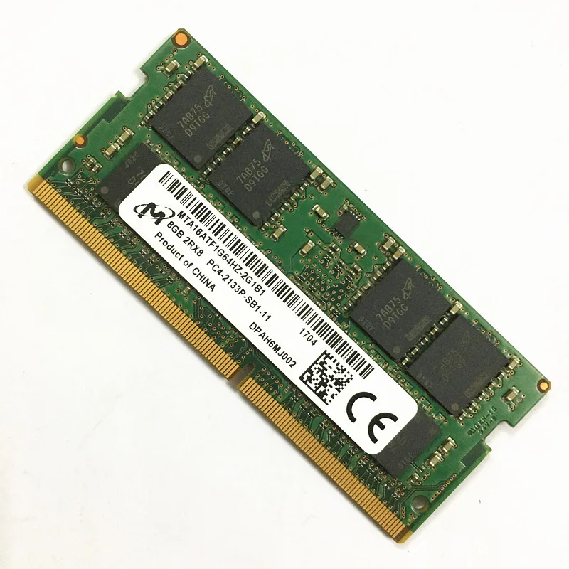 Микрон DDR4 RAM 8GB 2RX8 PC4-2133P-SB1-11 2133MHz ddr4 память для hp dell Lenovo ноутбука | Компьютеры и офис