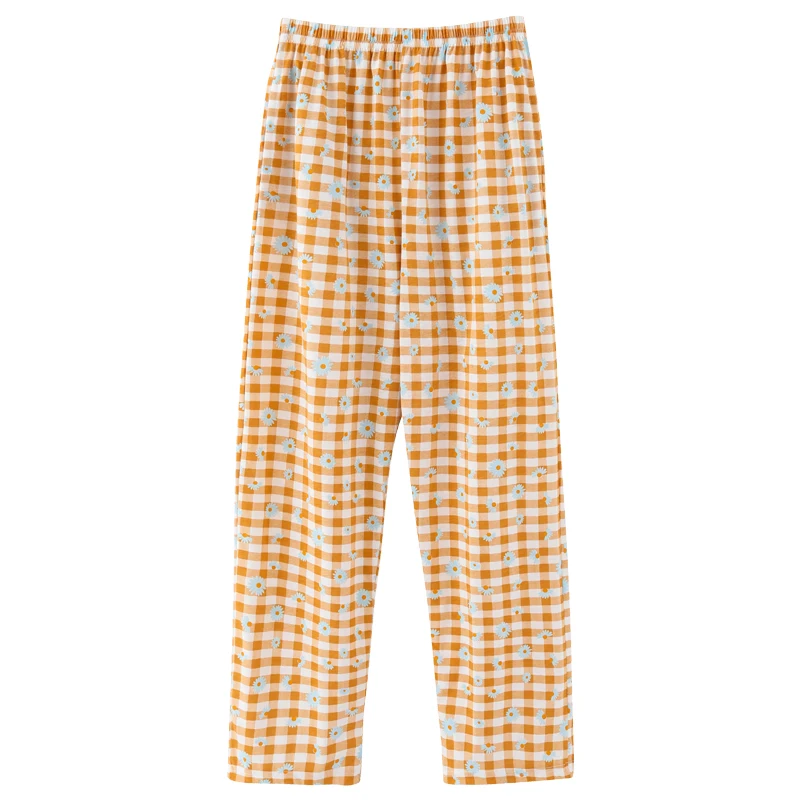 Summer Yellow Plaid Sleep Bottoms Women Leisure Cotton Home Pants Korean Sweet Little Daisy Ladies Elastic Waist Sleep Bottoms
Summer Yellow Plaid Sleep Bottoms Women Leisure Cotton Home Pants Korean Sweet Little Daisy Ladies Elastic Waist Sleep Bottoms