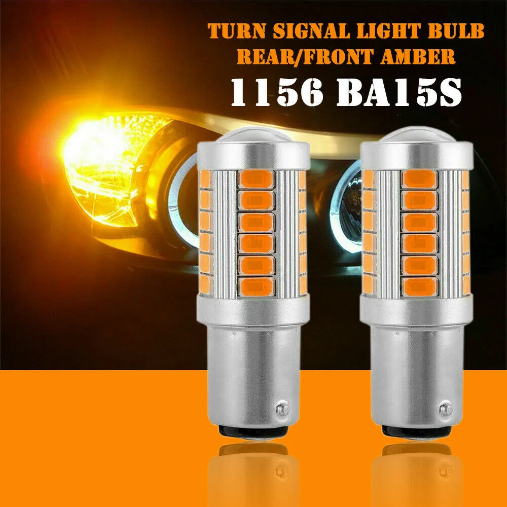 2X 1156 LED Amber Yellow Turn Signal Blinker High Power Light Bulbs Car Accessories High Quality Side Marker Lights
2X 1156 LED Amber Yellow Turn Signal Blinker High Power Light Bulbs Car Accessories High Quality Side Marker Lights