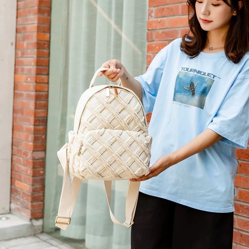 Casual Women Backpack Canvas Teenager Girls School Bags New Fashion Ladies Big Capacity Diamond Lattice Travel Bag Backpacks
Casual Women Backpack Canvas Teenager Girls School Bags New Fashion Ladies Big Capacity Diamond Lattice Travel Bag Backpacks
