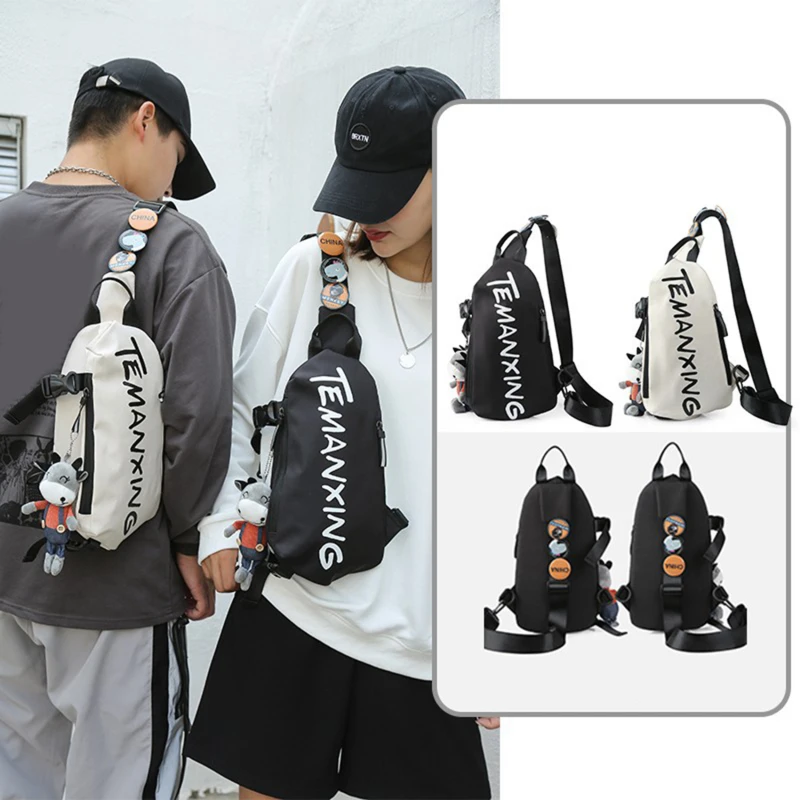 Women's Female Chest Bag Casual Messenger Bag Crossbody Backpack Waterproof Unisex Men Shoulder Bag Bolso Mujer
Women's Female Chest Bag Casual Messenger Bag Crossbody Backpack Waterproof Unisex Men Shoulder Bag Bolso Mujer