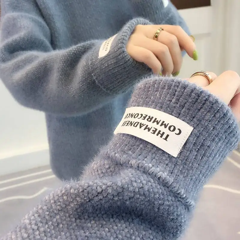 Sllsky Half-Turtleneck Knitted Sweater Women Thick Soft Long Sleeve Female Pullovers 2019 Winter Warm Top Solid Sweater Girls
Sllsky Half-Turtleneck Knitted Sweater Women Thick Soft Long Sleeve Female Pullovers 2019 Winter Warm Top Solid Sweater Girls