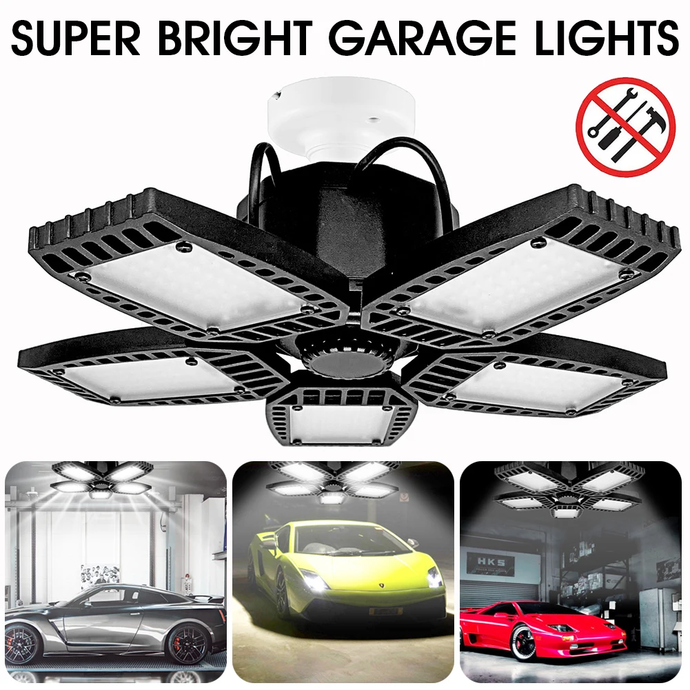 100W/150W Garage Light E27 LED High Bay Workshop Ceiling Light Ceiling Lighting 12000LM Ultra-Bright With 5 Leaf Deformable Lamp
100W/150W Garage Light E27 LED High Bay Workshop Ceiling Light Ceiling Lighting 12000LM Ultra-Bright With 5 Leaf Deformable Lamp