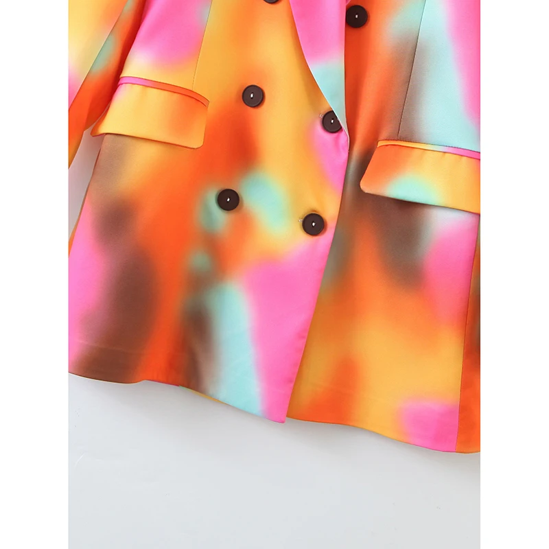 Harajuku Tie Dye Blazers Double Breasted Full Sleeve Lapel Loose Pockets Blazer Jacket 21 Autumn Chic Streetwear Female CX1863
Harajuku Tie Dye Blazers Double Breasted Full Sleeve Lapel Loose Pockets Blazer Jacket 21 Autumn Chic Streetwear Female CX1863
