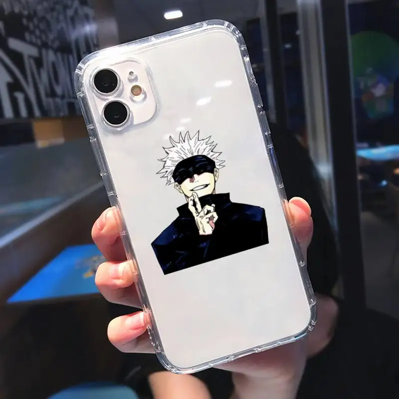 Jujutsu Kaisen Satoru Gojo anime Phone Case Transparent for iPhone 11 12 mini pro XS MAX 8 7 6 6S Plus X 5S SE 2020 XR
Jujutsu Kaisen Satoru Gojo anime Phone Case Transparent for iPhone 11 12 mini pro XS MAX 8 7 6 6S Plus X 5S SE 2020 XR