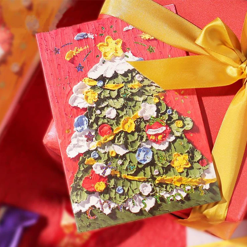 Bronzing Christmas Card Christmas Night Dream Blessing Creative Oil Pastel Christmas Tree Gift Postcard 4 Designs
Bronzing Christmas Card Christmas Night Dream Blessing Creative Oil Pastel Christmas Tree Gift Postcard 4 Designs