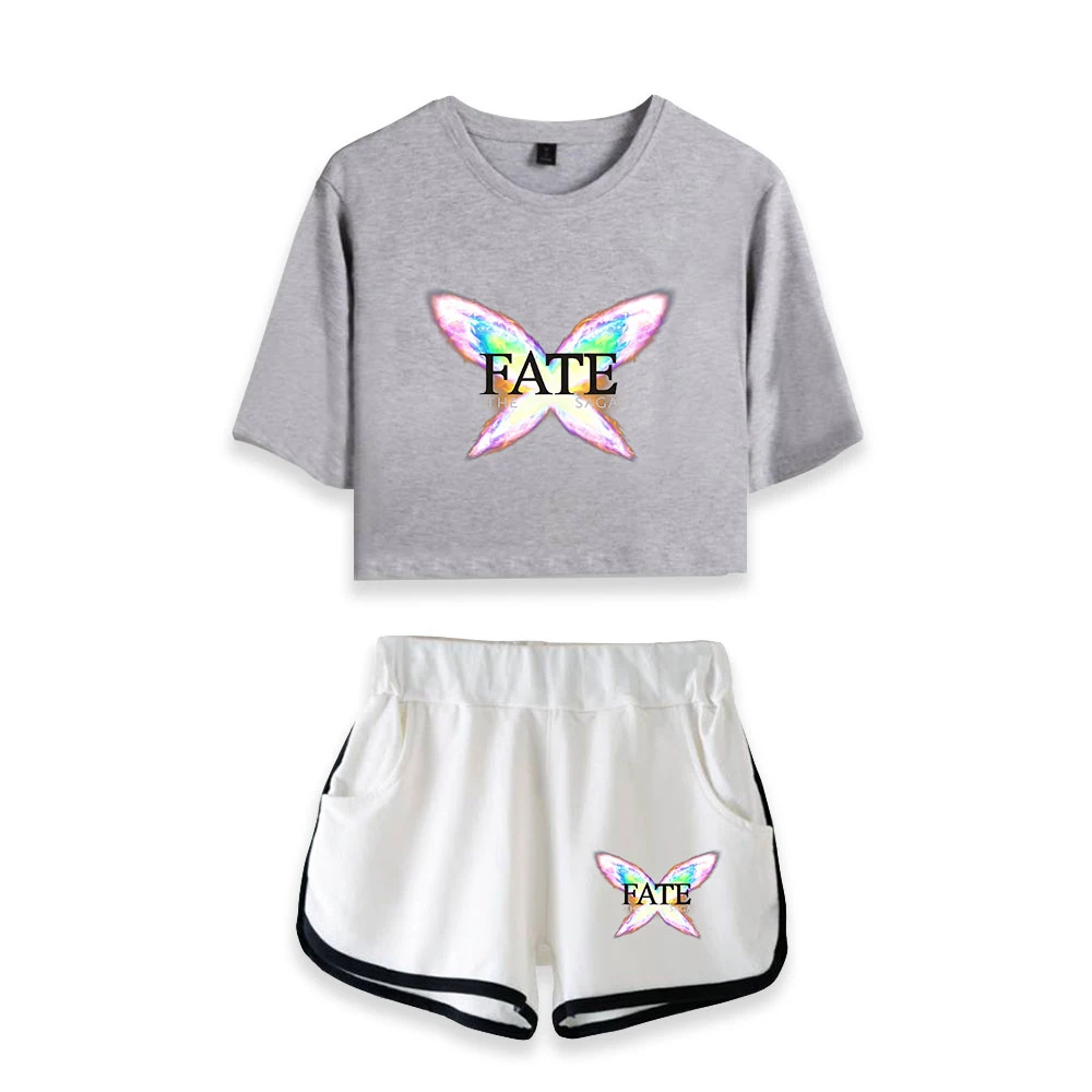 Fate: The Winx Saga Tracksuit Female Two Piece Set Summer Short Sleeve Crop Top+Shorts Tv Series Fashion Clothes Women's Set
Fate: The Winx Saga Tracksuit Female Two Piece Set Summer Short Sleeve Crop Top+Shorts Tv Series Fashion Clothes Women's Set