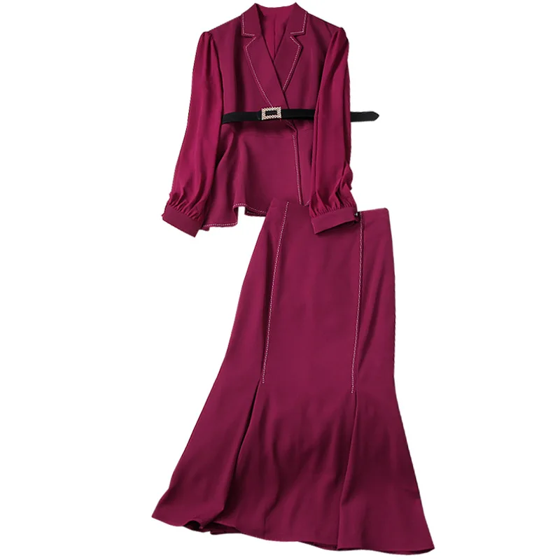 Skirt Elegant Suits Women's Solid Blazer Suits Office Wear Formal Sets Blazer Trumpet / Mermaid 2 piece Set OL Jacket & Skirt
Skirt Elegant Suits Women's Solid Blazer Suits Office Wear Formal Sets Blazer Trumpet / Mermaid 2 piece Set OL Jacket & Skirt