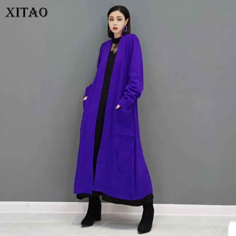 XITAO, вязаный свитер, модный, новый, женский, однотонный, с карманом, богиня, веер, повседневный стиль, свитер с одной грудью, WMD3861
XITAO, вязаный свитер, модный, новый, женский, однотонный, с карманом, богиня, веер, повседневный стиль, свитер с одной грудью, WMD3861
