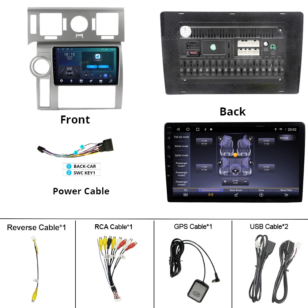 2DIN Android10 Car Radio For Hummer H2 E85 2007-2009 GPS Navigation Stereo Receiver Auto Radio DSP Bluetooth Player NO 2DIN DVD
2DIN Android10 Car Radio For Hummer H2 E85 2007-2009 GPS Navigation Stereo Receiver Auto Radio DSP Bluetooth Player NO 2DIN DVD