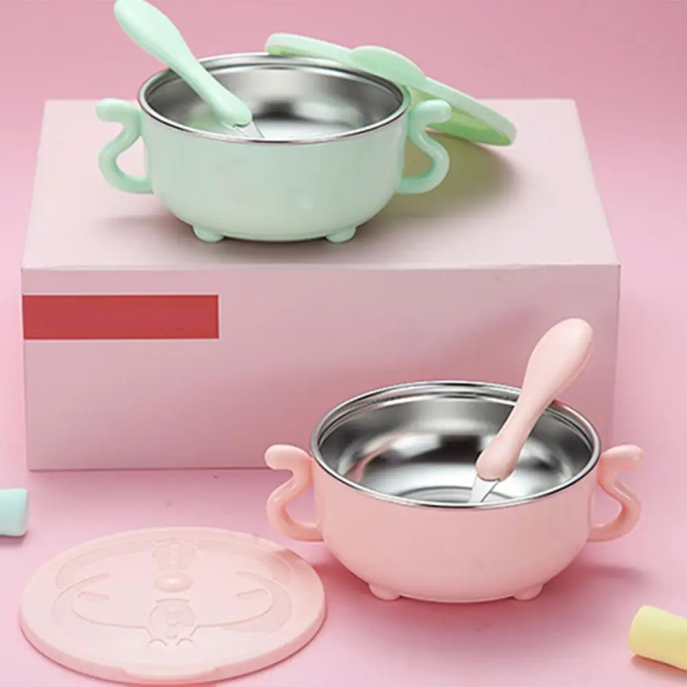 4Pcs/Set Kids Dinnerware Ear Handles Anti-scald Stainless Steel Insulated Tableware Feeding Bowl for Toddler Children Tableware
4Pcs/Set Kids Dinnerware Ear Handles Anti-scald Stainless Steel Insulated Tableware Feeding Bowl for Toddler Children Tableware