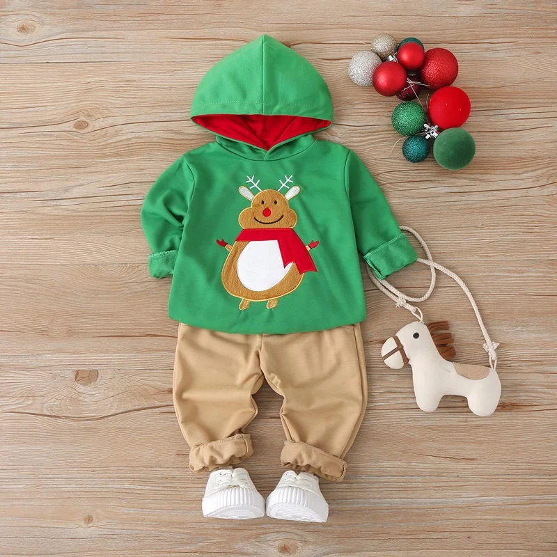 Baby Girl Christmas Outfit Baby Girl Clothes 2 Pcs Set Cute Cartoon Animal Bear Long Sleeve Hoodies Sweater Tops+Trousers 1-5Y
Baby Girl Christmas Outfit Baby Girl Clothes 2 Pcs Set Cute Cartoon Animal Bear Long Sleeve Hoodies Sweater Tops+Trousers 1-5Y