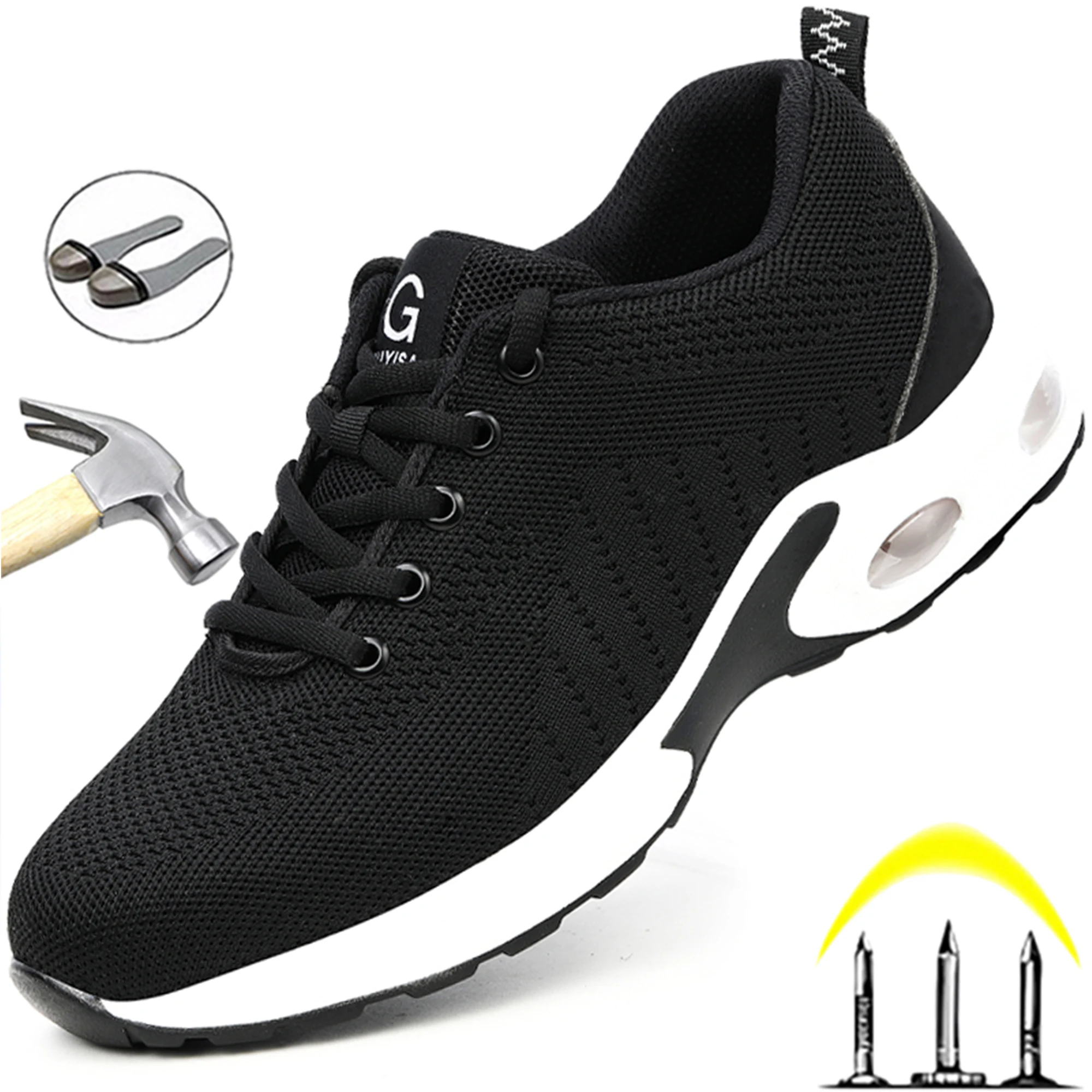 Safety Shoes Women Steel Toe Cap Work Shoes Men Comfort Work Sneakers Puncture-Proof Safety Shoes Men Women Security Footwear
Safety Shoes Women Steel Toe Cap Work Shoes Men Comfort Work Sneakers Puncture-Proof Safety Shoes Men Women Security Footwear